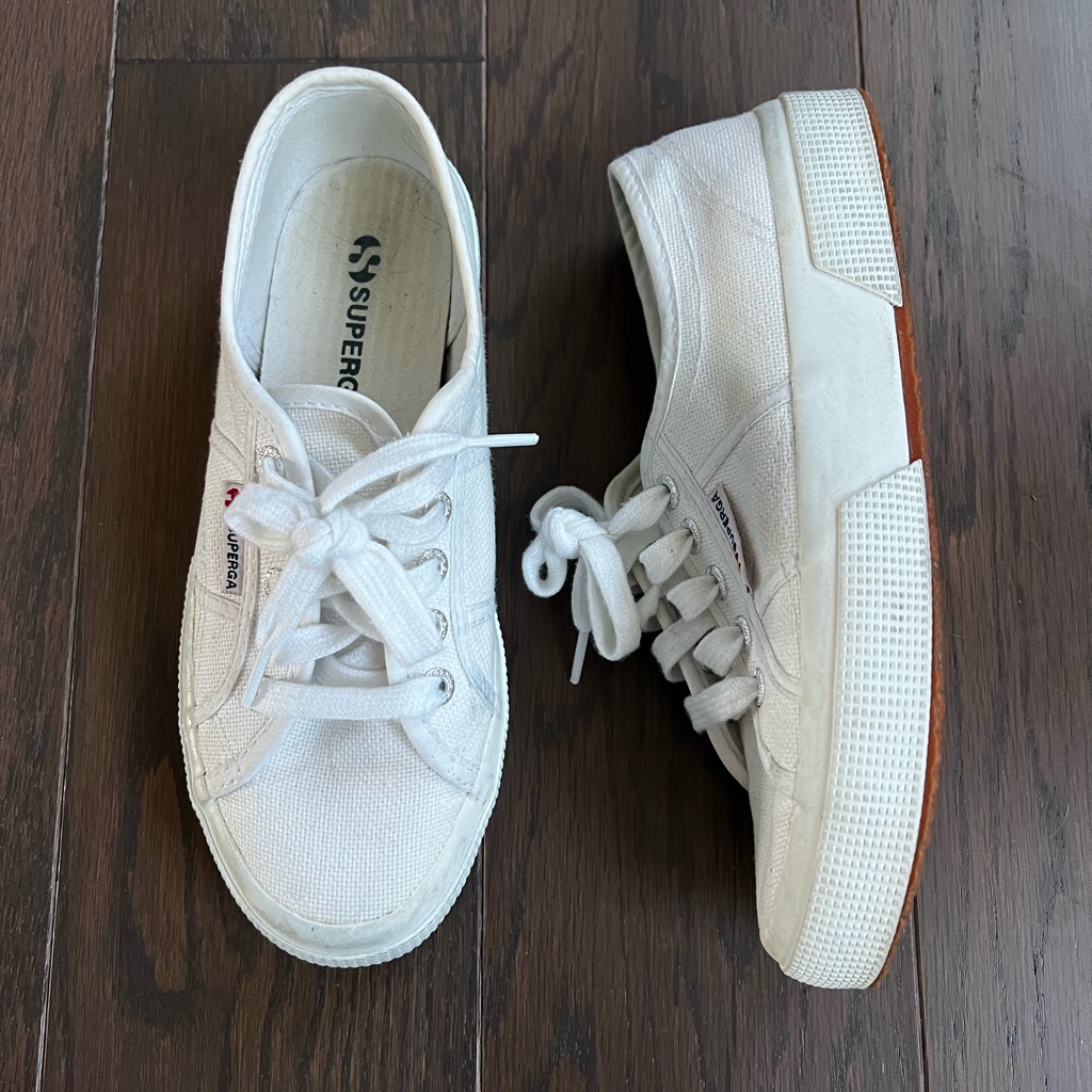 Superga White Canvas Sneakers